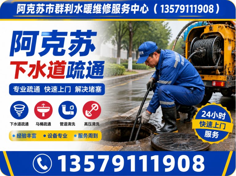 库车市阿克苏本地疏通展示图